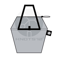 Light Silver Gear Bag - Knots12, vector drawing.