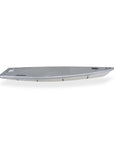 High quality Laser dinghy top cover light silver. Material polyester. Colour: silver, light blue, orange welt, reflective name tags. UV protection. EAN / GTIN 4744422010099. Brand: Knots12 , proudly made in Estonia. Opportunity to personalise your dinghy cover - add your name, signature, club name, sailing school name, logo etc.
