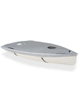 High quality Zoom8 dinghy  top cover light silver. Material polyester. Colour: silver, light blue, orange welt, reflective name tags. UV protection.  EAN / GTIN 4744422010051. Brand: Knots12 , proudly made in Estonia. Opportunity to personalise your dinghy cover - add your name, signature, club name, sailing school name, logo etc. 