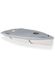 High quality Zoom8 dinghy top cover light silver. Material polyester. Colour: silver, light blue, orange welt, reflective name tags. UV protection. EAN / GTIN 4744422010051. Brand: Knots12 , proudly made in Estonia. Opportunity to personalise your dinghy cover - add your name, signature, club name, sailing school name, logo etc.
