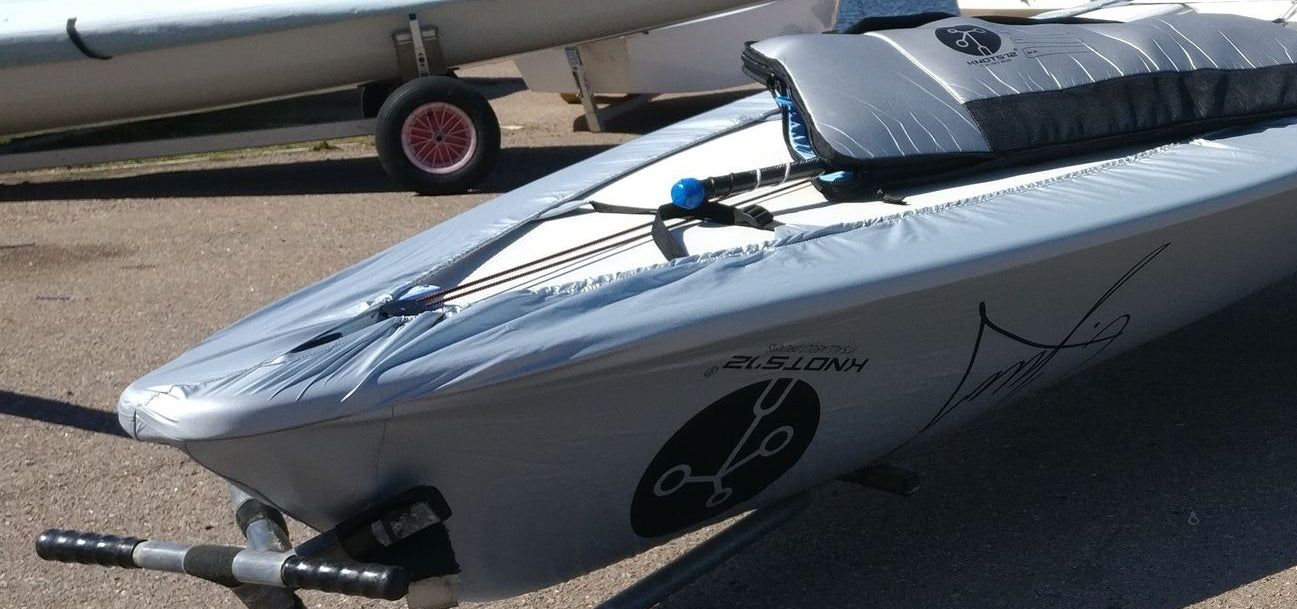 Knots12 Personalized ILCA (former Laser) Dinghy bottom cover, ILCA rudder bag.